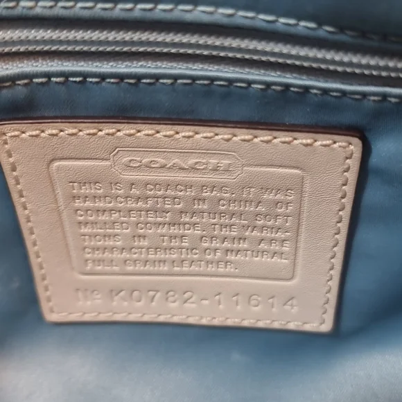 COPY - Coach white with teal interior purse - Picture 6 of 6